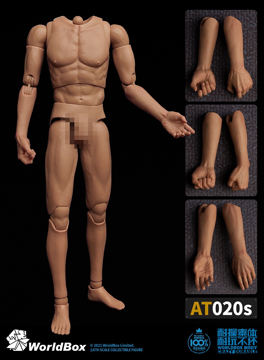 NEW PRODUCT: Worldbox: 1/6 AT020S 1/6 Scale Body with forearms 10460512