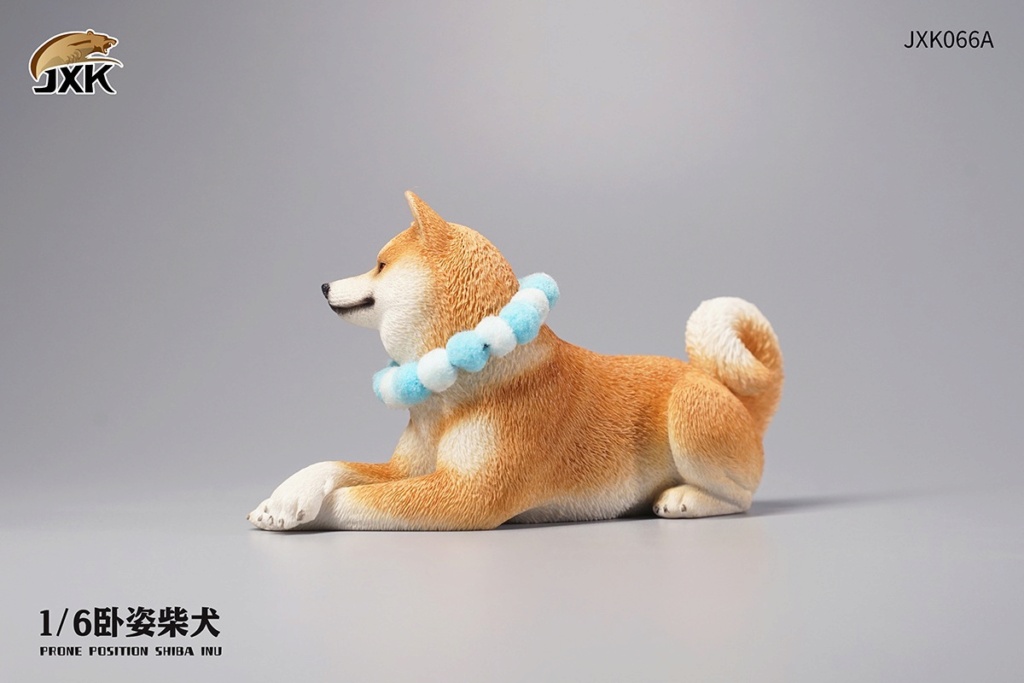 NEW PRODUCT: JXK Studio: 1/6 JXK066 Recumbent Shiba Inu and jxk067 Bull Terrier 10494310