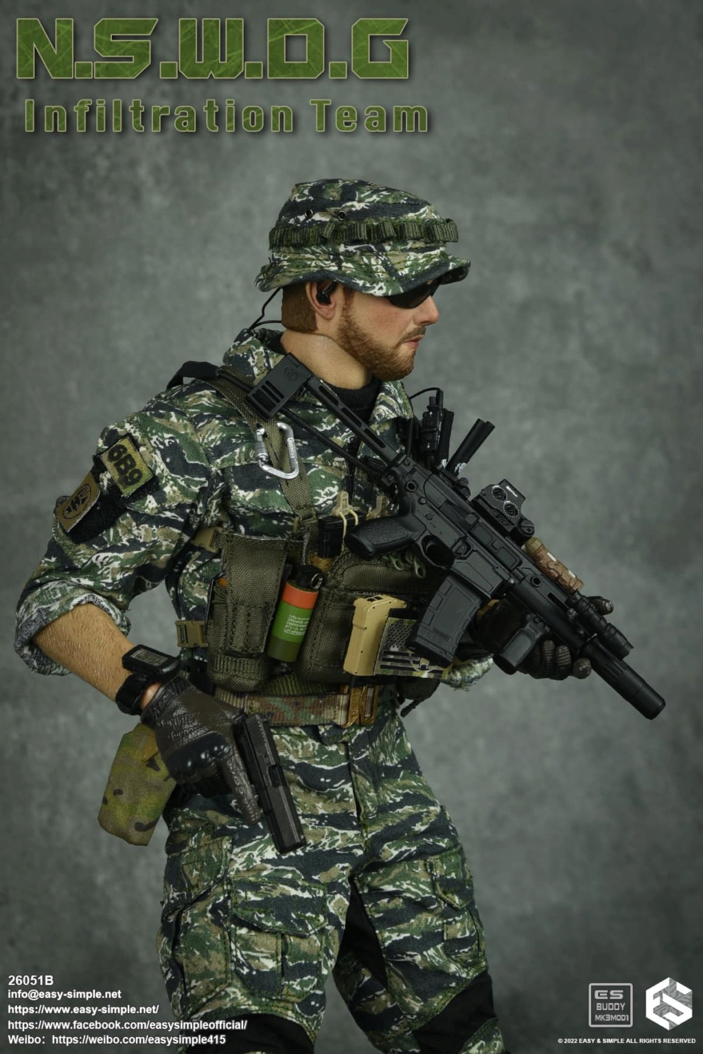 NEW PRODUCT: EASY AND SIMPLE 1/6 SCALE FIGURE: N.S.W.D.G INFILTRATION TEAM - (2 Versions) 10530