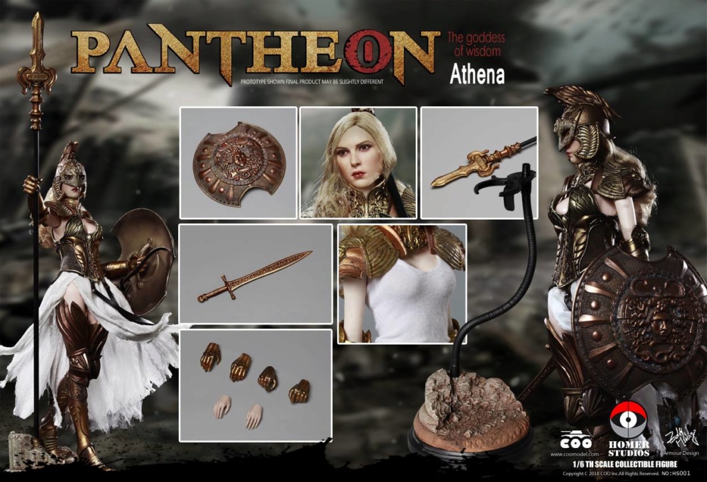 CooModel - NEW PRODUCT: COO MODEL X HOMER 1/6th scale PANTHEON Athena Goddess of War 12" Collectible Figure 1056