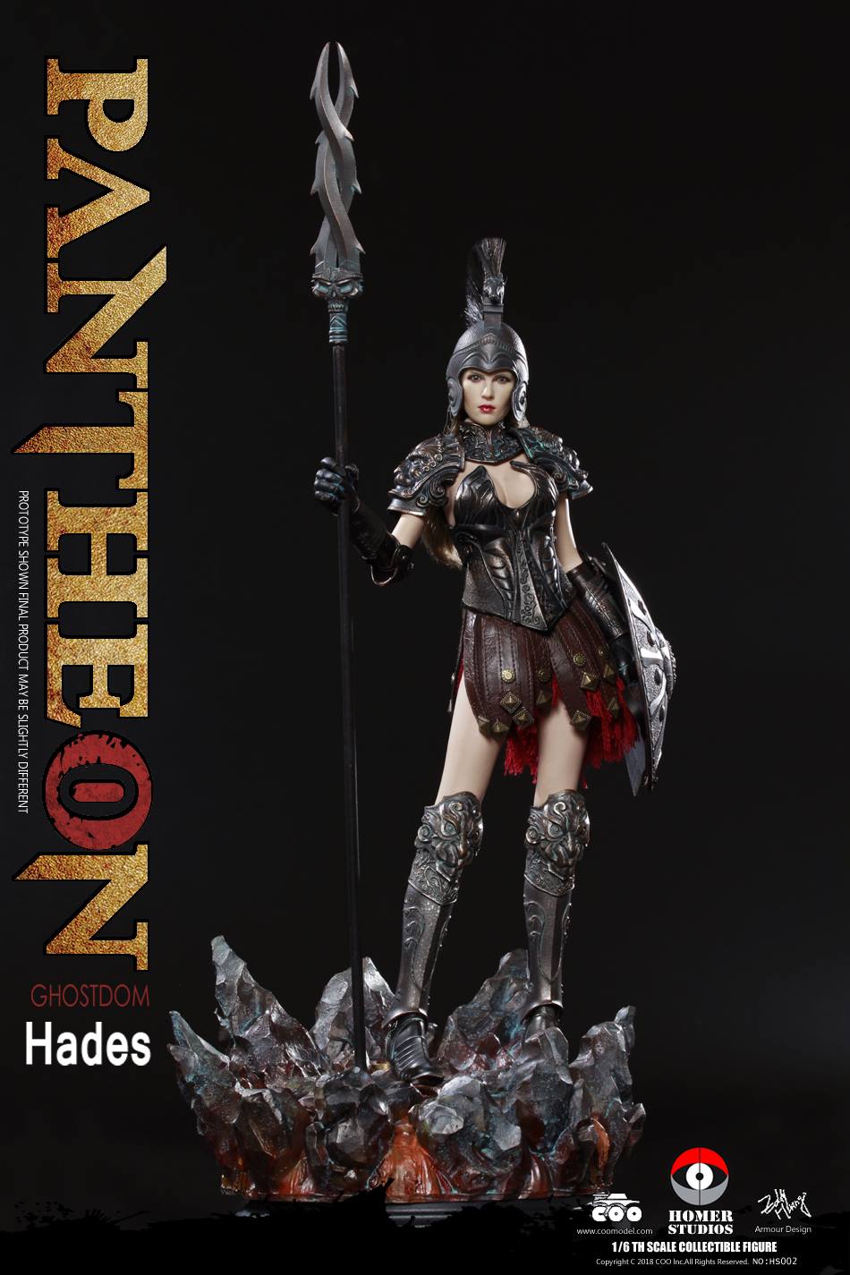 NEW PRODUCT: COO MODEL X HOMER 1/6th scale PANTHEON - Hades Goddess of the Underworld 12" Figure 1057