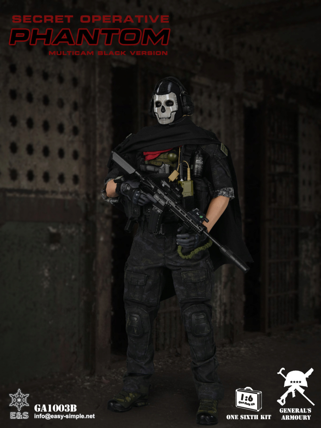 videogame-based - NEW PRODUCT: General's Armoury: GA1003B Secret Operative Phantom (Multicam Black) Limited 200 Units Worldwide 10936510