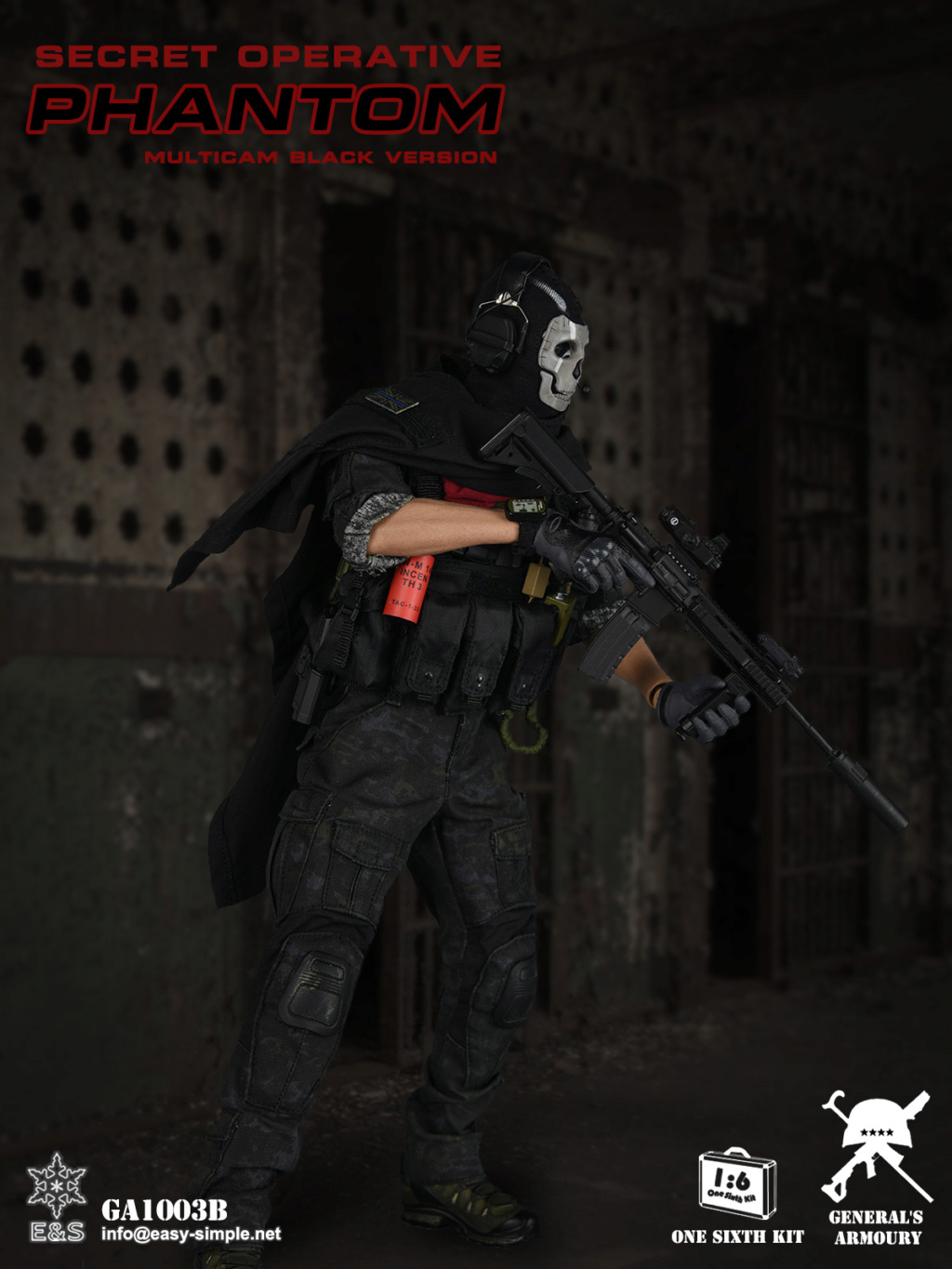videogame-based - NEW PRODUCT: General's Armoury: GA1003B Secret Operative Phantom (Multicam Black) Limited 200 Units Worldwide 11012311