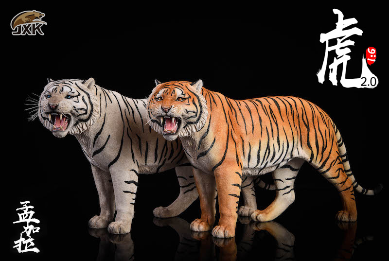 BengalTiger - NEW PRODUCT: JXK: 1/6 Bengal Tiger Tiger - 2.0 Roaring & White Tiger Animal Model 11013810