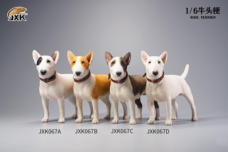 NEW PRODUCT: JXK Studio: 1/6 JXK066 Recumbent Shiba Inu and jxk067 Bull Terrier 11023612