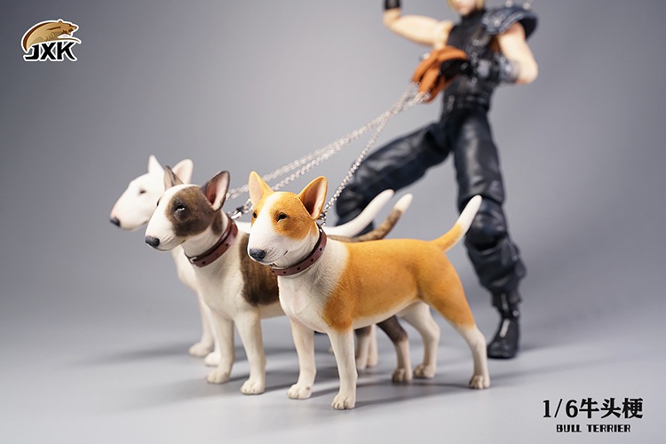 NEW PRODUCT: JXK Studio: 1/6 JXK066 Recumbent Shiba Inu and jxk067 Bull Terrier 11023712