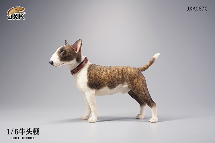 BullTerrier - NEW PRODUCT: JXK Studio: 1/6 JXK066 Recumbent Shiba Inu and jxk067 Bull Terrier 11024015