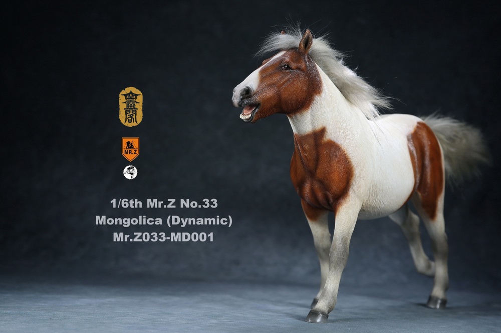NEW PRODUCT: Mr.Z (*Air Lingge cooperation model) simulation animal 33rd bomb-1/6 Mongolian horse (dynamic) full set of 5 colors 11034010