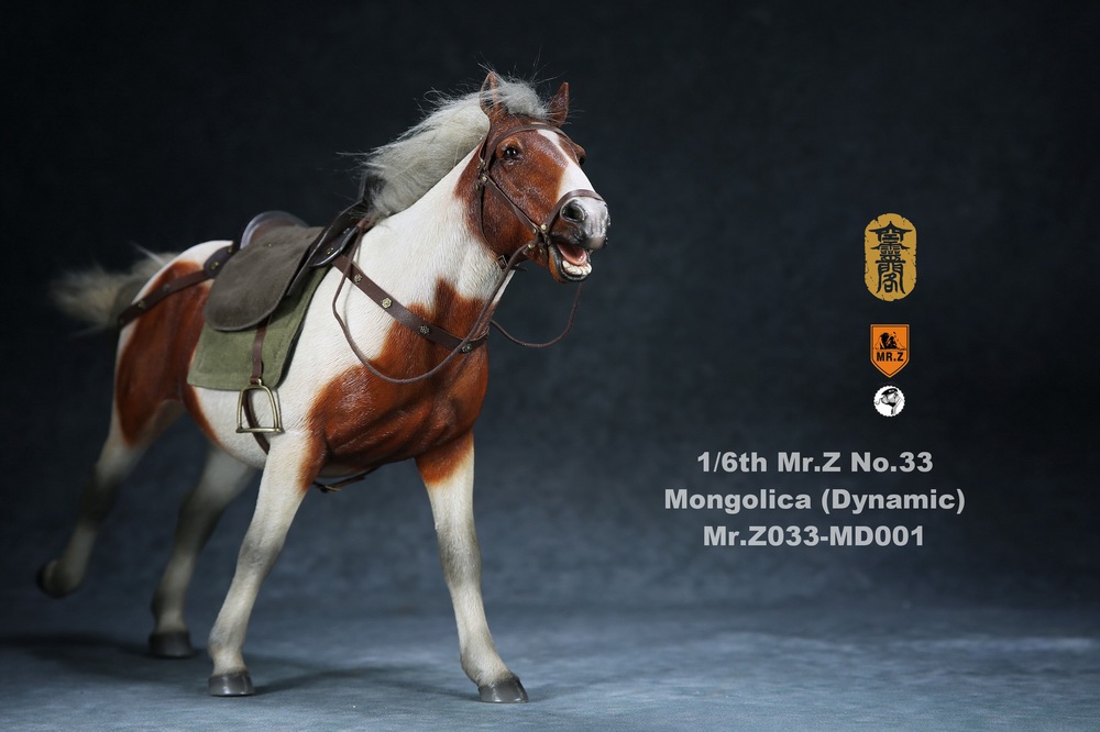 horse - NEW PRODUCT: Mr.Z (*Air Lingge cooperation model) simulation animal 33rd bomb-1/6 Mongolian horse (dynamic) full set of 5 colors 11034310