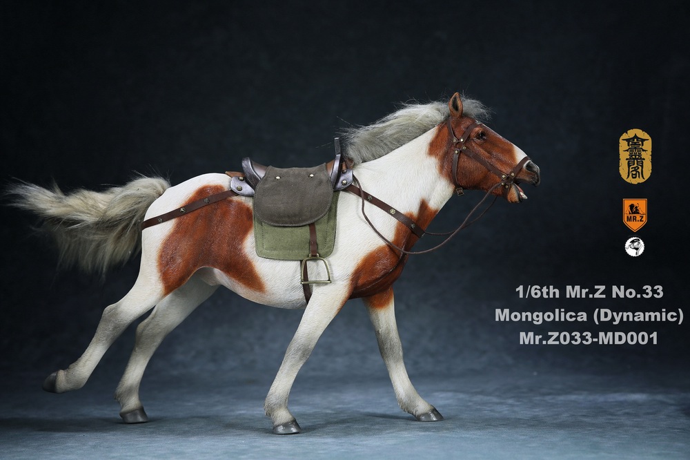 horse - NEW PRODUCT: Mr.Z (*Air Lingge cooperation model) simulation animal 33rd bomb-1/6 Mongolian horse (dynamic) full set of 5 colors 11034510