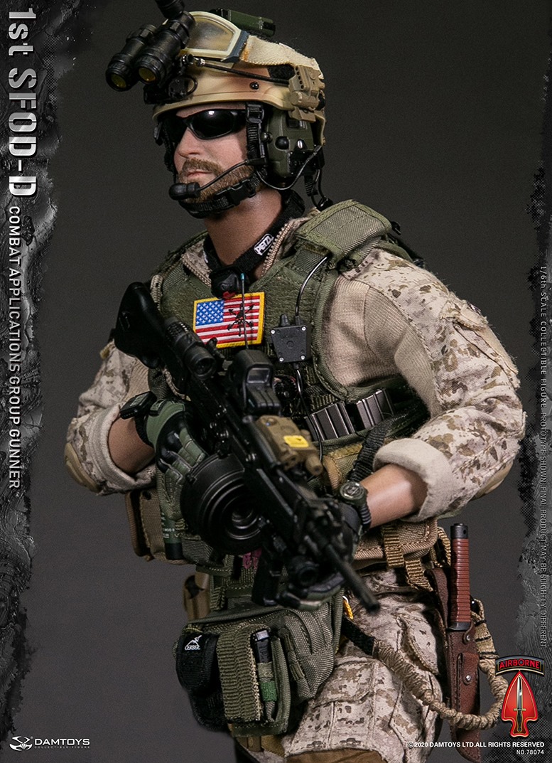 DamToys - NEW PRODUCT: DAMTOYS 1/6 1st SFOD-D Combat Applications Group GUNNER Action Figure 11055