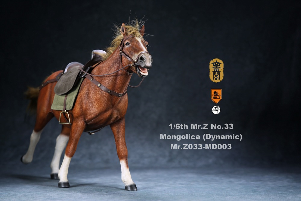 MongolianHorse - NEW PRODUCT: Mr.Z (*Air Lingge cooperation model) simulation animal 33rd bomb-1/6 Mongolian horse (dynamic) full set of 5 colors 11055710