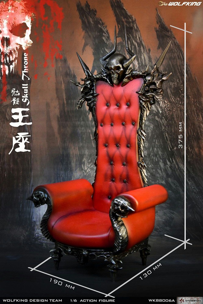 diorama - NEW PRODUCT: WolfKing: 1/6 Skull Throne scene decoration-WK88006A 11065711