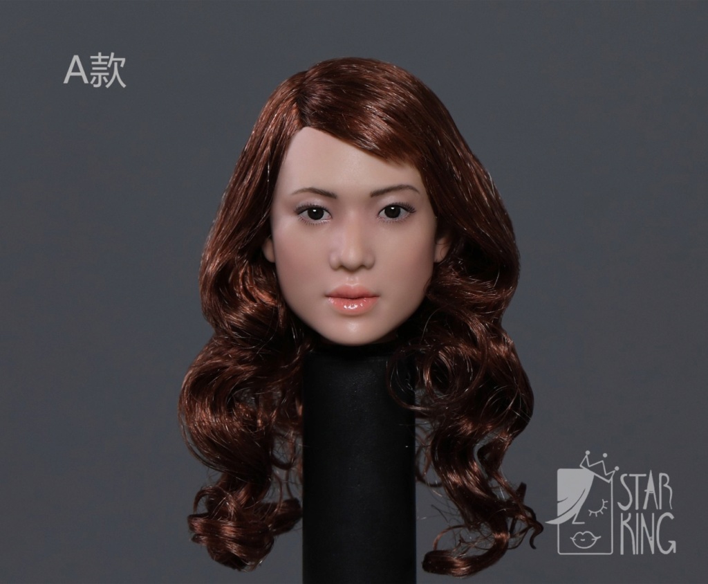 NEW PRODUCT: StarKingToys: 1/6 Asian beauty head carving second shot [SK002]-4 hairstyles in total 11083