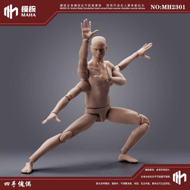body - NEW PRODUCT: Modelcore: 1/6 modular male body and one-piece arm accessory package ~ and a preview of future series accessory packages ~ 11093414