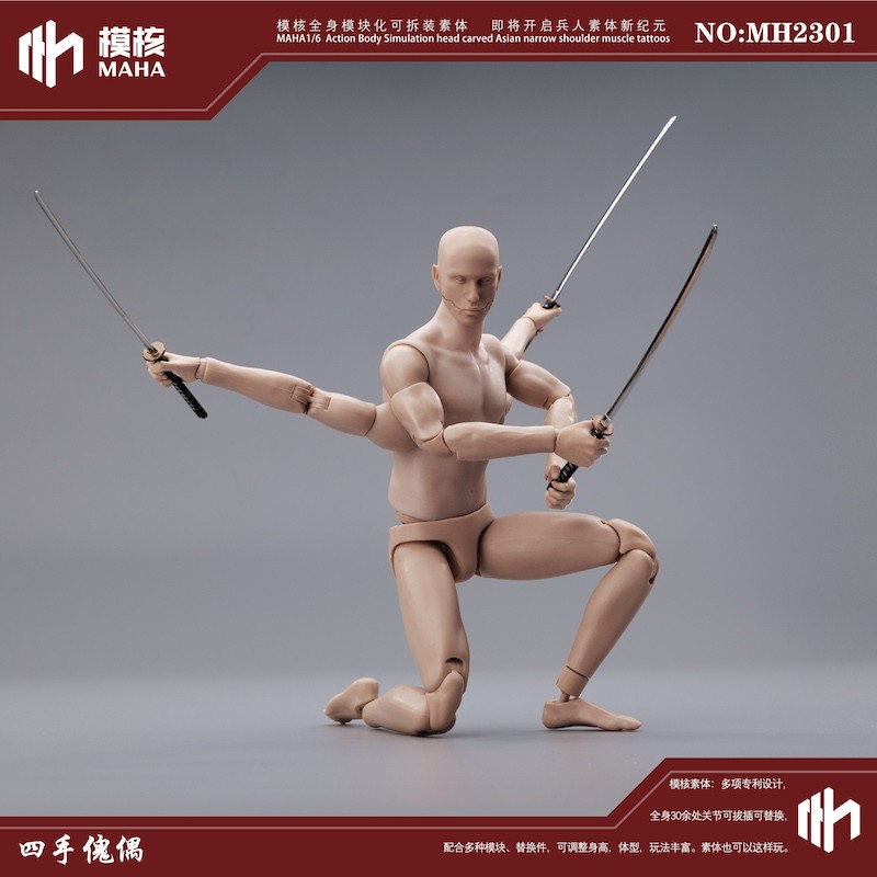 Modelcore - NEW PRODUCT: Modelcore: 1/6 modular male body and one-piece arm accessory package ~ and a preview of future series accessory packages ~ 11093511