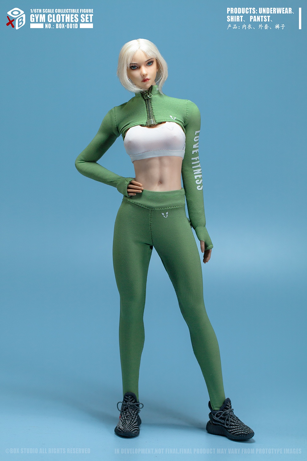 NEW PRODUCT: BOX STUDIO: 1/6 female sportswear [excluding head carving/body] three colors optional (BOX-001C/D/E) 11134610