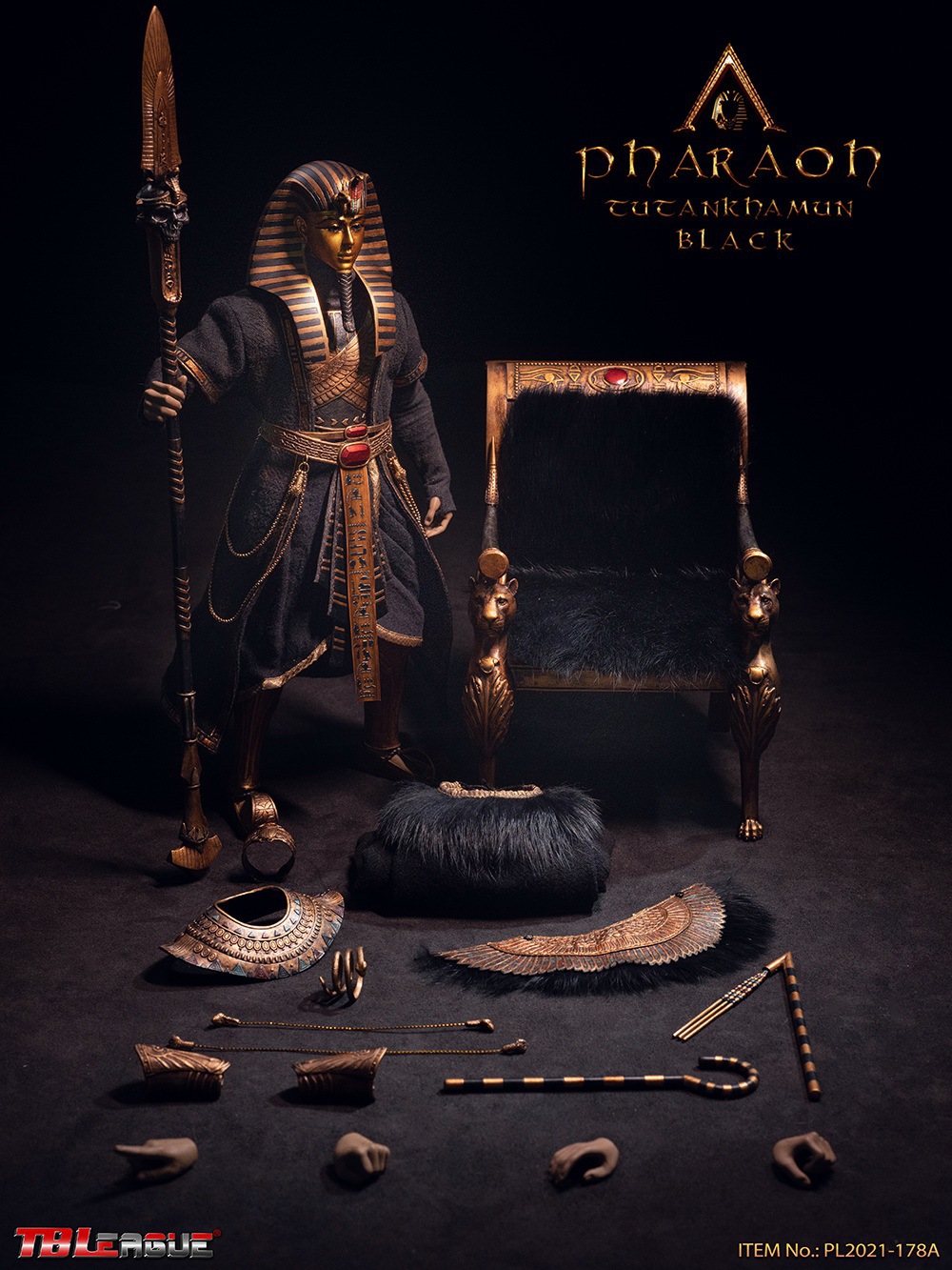 tutankhamun - NEW PRODUCT: TBLeague: 1/6 Egyptian Pharaoh-Tutankhamun Black Edition/White Edition (PL2021-178 A/B) 11144410