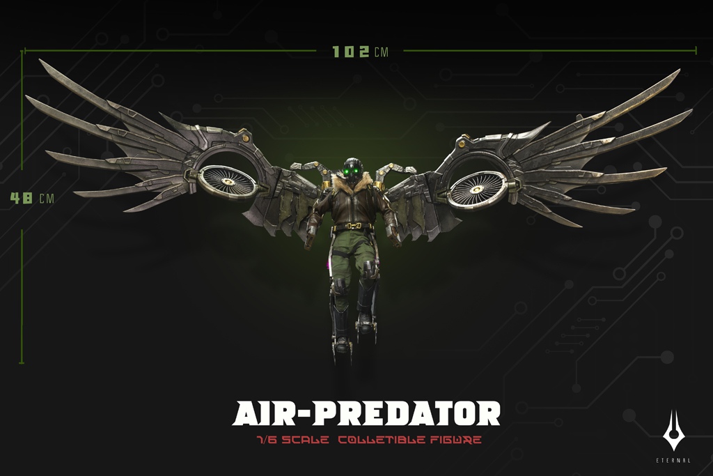NEW PRODUCT: Eternal Toys: 1/6 Air-Predator Action Figure 11222210