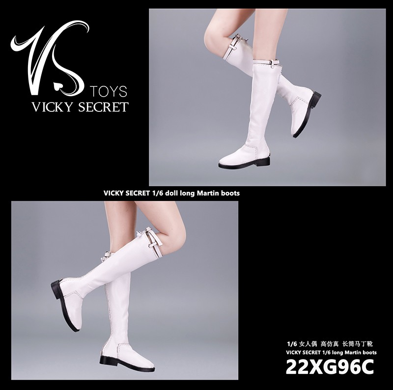 Shoes - NEW PRODUCT: VSToys: Long-Tube Martin Boots 1/6 (Genuine Sheepskin Hollow Boots) 11331911