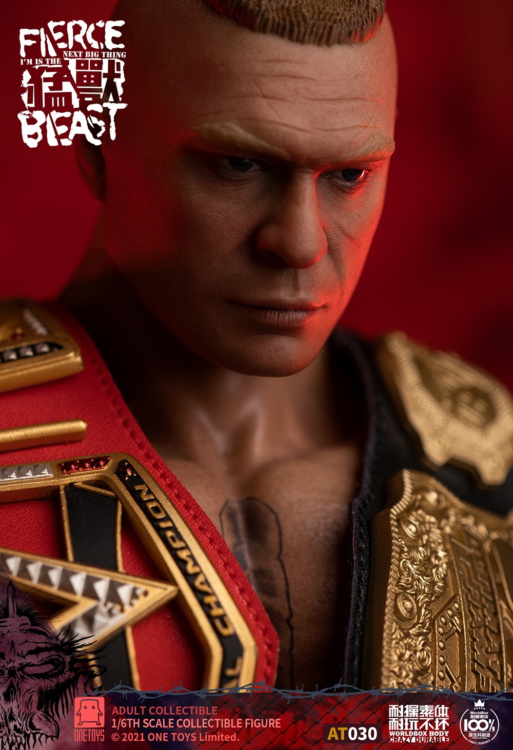 DoubleChampion - NEW PRODUCT: OneToys: 1/6 WWE & UFC Double Champion - "Fierce Beast" 11354110