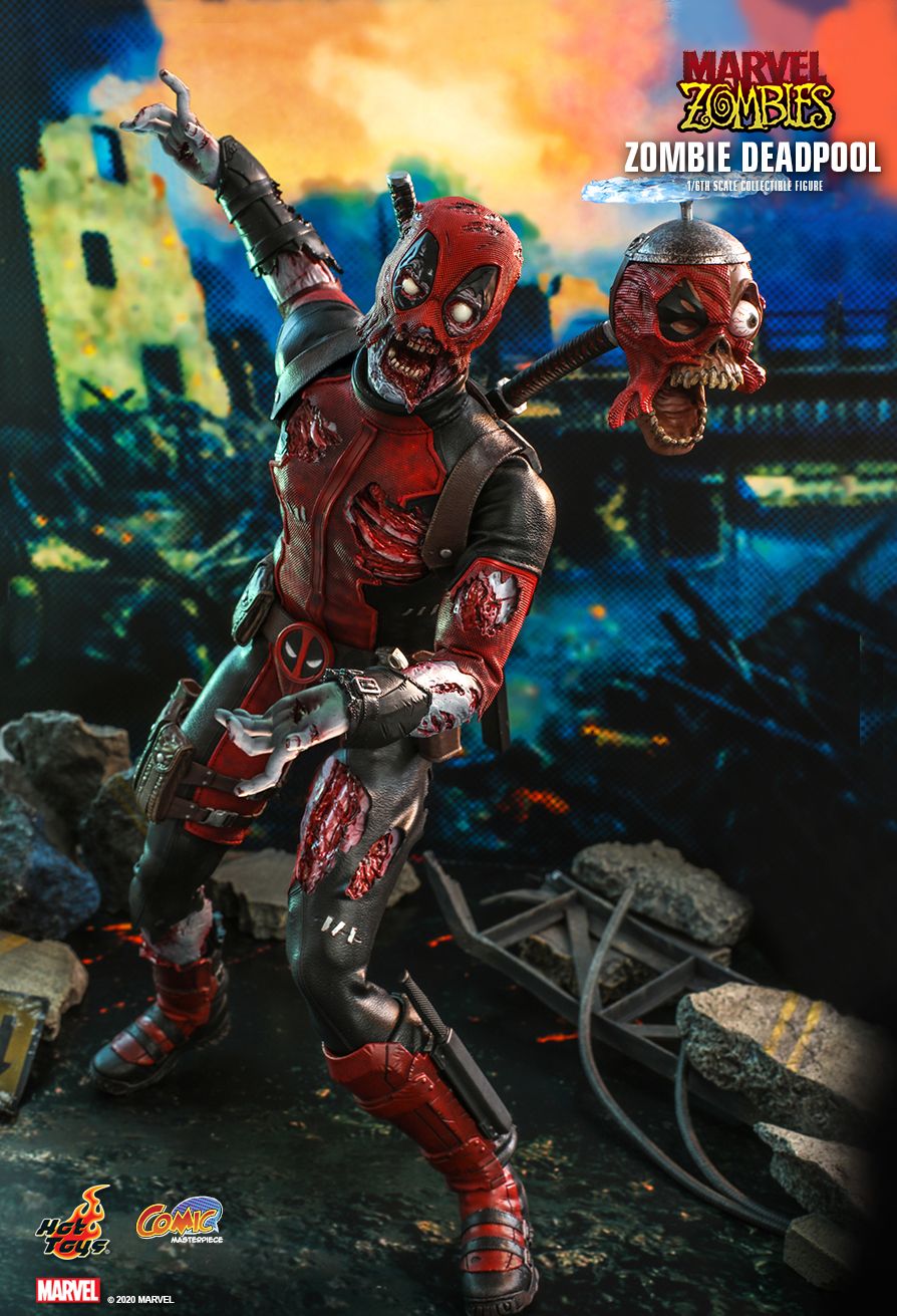 NEW PRODUCT: HOT TOYS: MARVEL ZOMBIES ZOMBIE DEADPOOL 1/6TH SCALE COLLECTIBLE FIGURE 11370