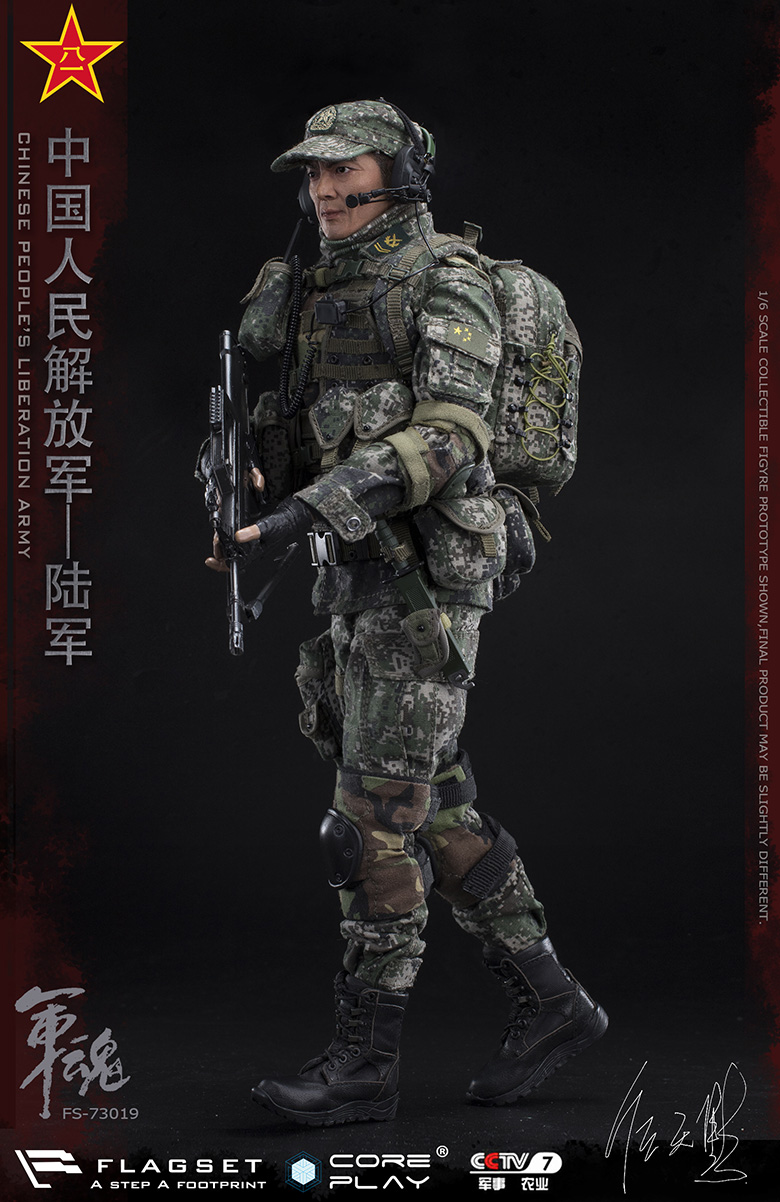 army - NEW PRODUCT: FLAGSET: 1/6 Chinese People's Liberation Army Army Soul Series - Army Machine Gunner (73019#) Mr. Ren Tianye Image Authorization 11410710