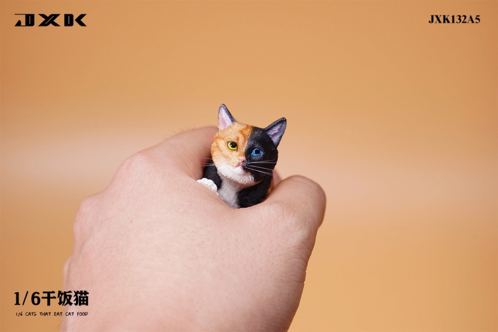 feline - NEW PRODUCT: JXK Studio: 1/6 scale Cat eating food JXK132  11442013
