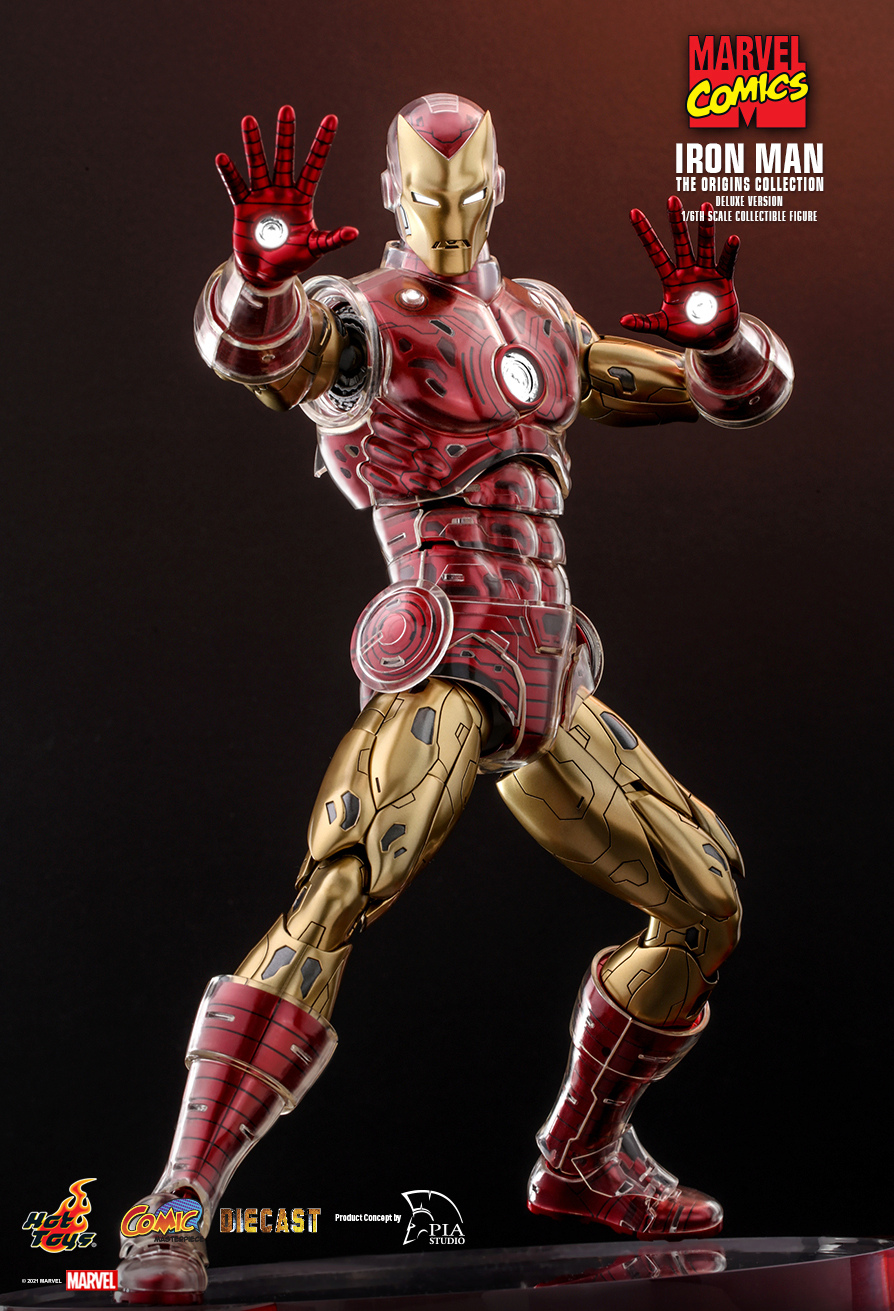 marvel - NEW PRODUCT: HOT TOYS: MARVEL COMICS IRON MAN [THE ORIGINS COLLECTION] 1/6TH SCALE COLLECTIBLE FIGURE (STANDARAD & DELUXE) 11464