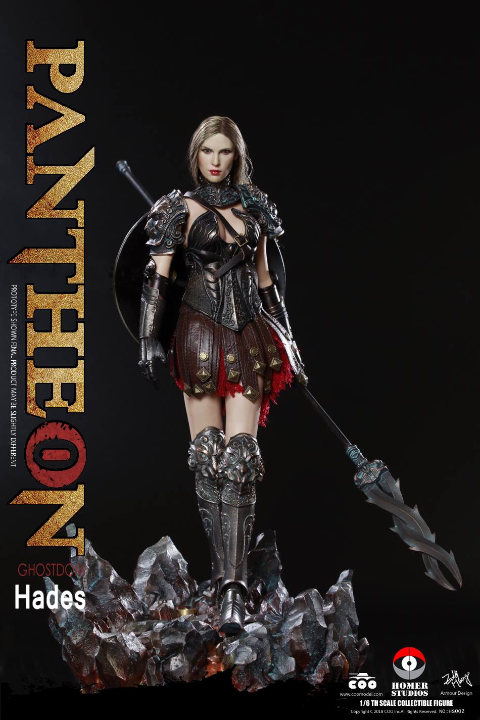 NEW PRODUCT: COO MODEL X HOMER 1/6th scale PANTHEON - Hades Goddess of the Underworld 12" Figure 1152