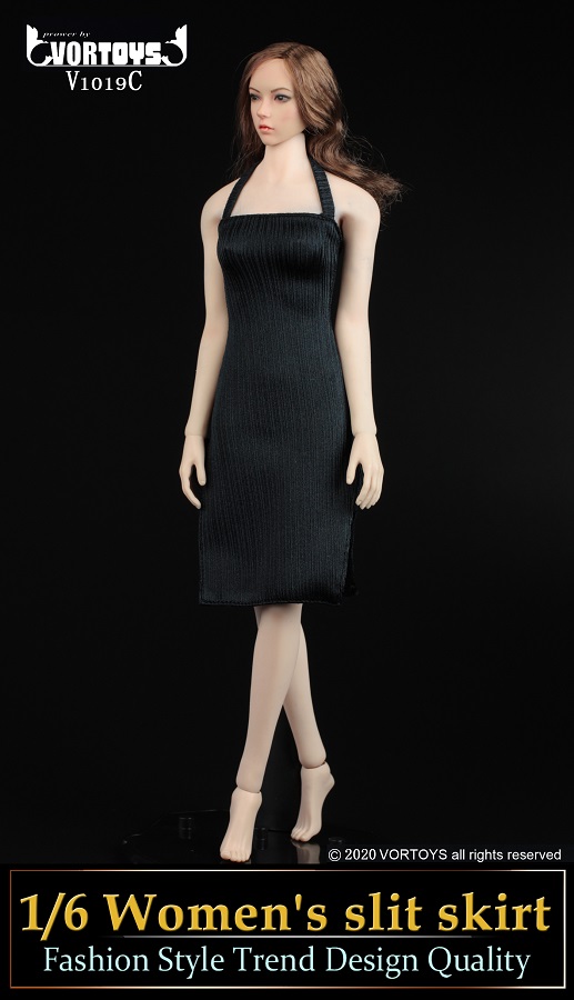 NEW PRODUCT: VORTOYS: 1/6 Women's One Piece Slit Skirt (V1019) & Women's High Slit Long Wrap Skirt Set (V1020) 11523310