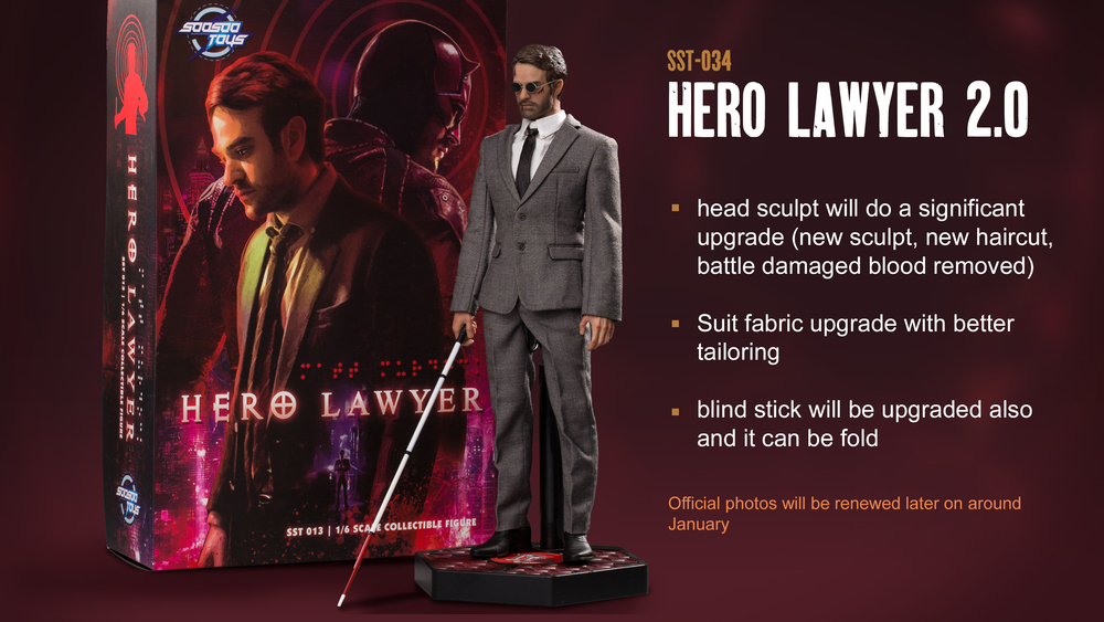 PayTV-Based - NEW PRODUCT: Soosootoys: Hero Lawyer 2.0 SST034 1/6 Figure 11631