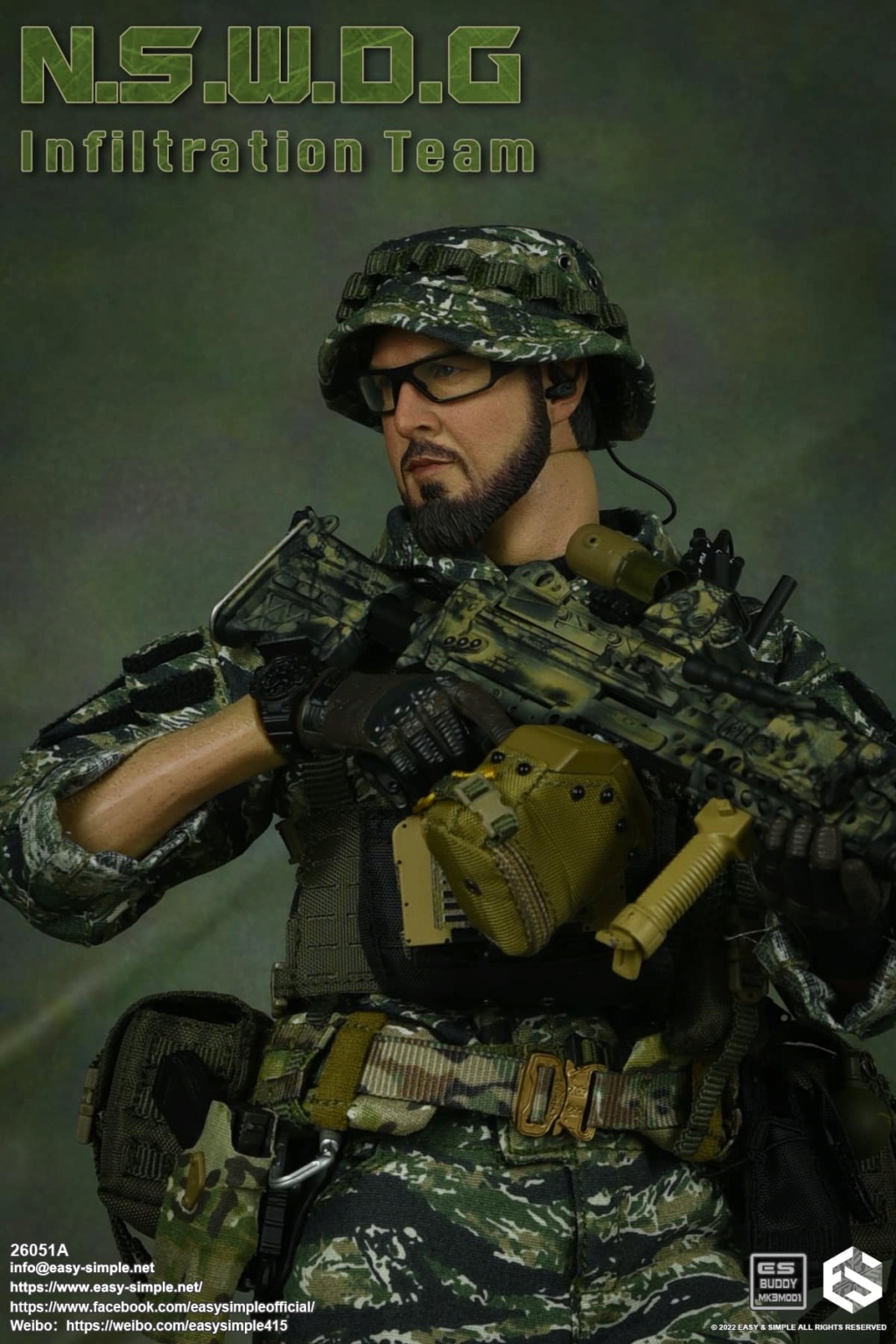 easy - NEW PRODUCT: EASY AND SIMPLE 1/6 SCALE FIGURE: N.S.W.D.G INFILTRATION TEAM - (2 Versions) 11854