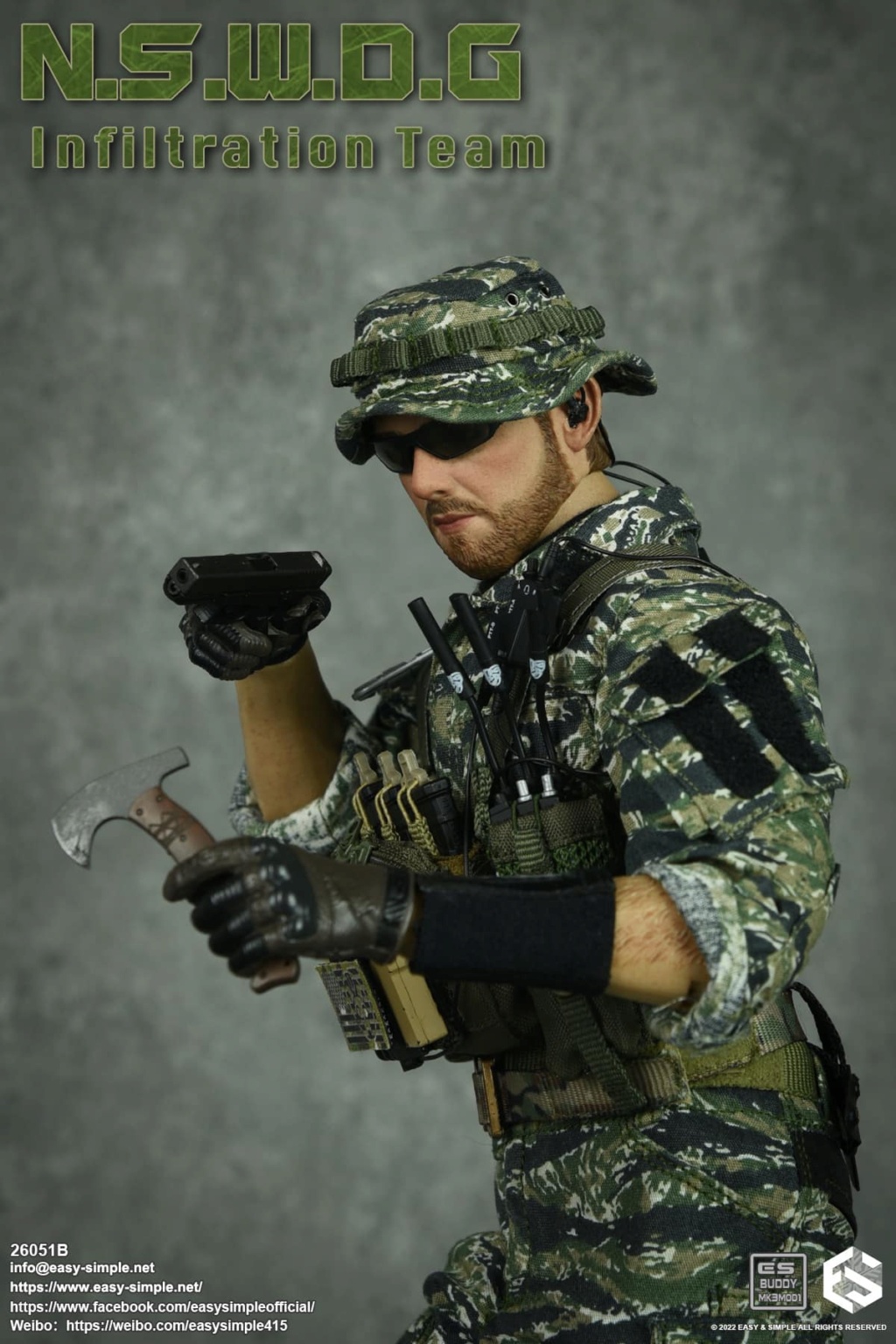 InfilitrationTeam - NEW PRODUCT: EASY AND SIMPLE 1/6 SCALE FIGURE: N.S.W.D.G INFILTRATION TEAM - (2 Versions) 11857