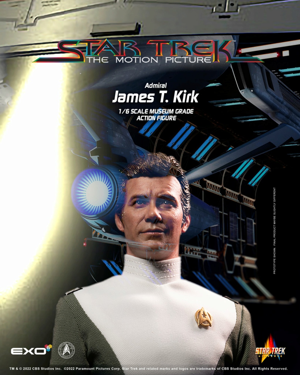EXO-6 - NEW PRODUCT: EXO-6: STAR TREK: THE MOTION PICTURE: ADMIRAL JAMES T. KIRK 1/6 scale figure (LIMITED & IMMEDIATE AVAILABILITY RELEASE) 11870