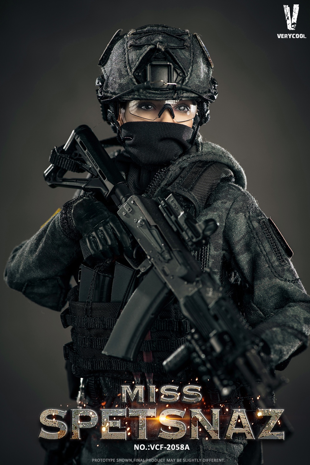 MissSpetsnaz2 - NEW PRODUCT: VERYCOOL: 1/6 MCB Camouflage - Russian Special Warfare Women's #VCF-2058A Black Vest/VCF-2058B Green Vest 12010111
