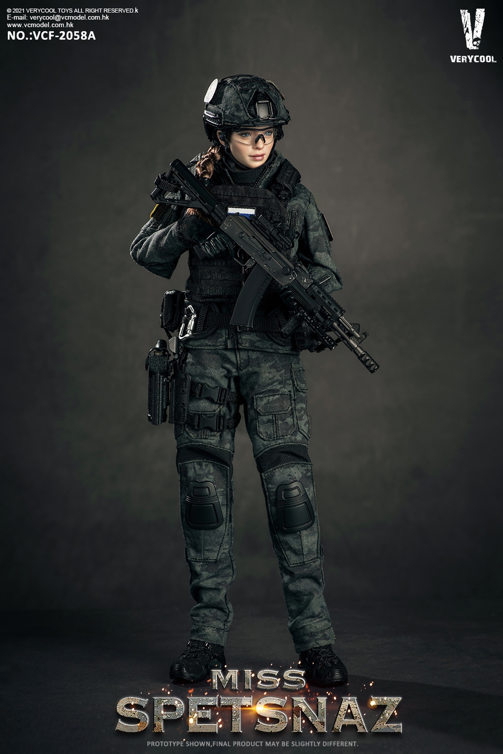 MissSpetsnaz2 - NEW PRODUCT: VERYCOOL: 1/6 MCB Camouflage - Russian Special Warfare Women's #VCF-2058A Black Vest/VCF-2058B Green Vest 12010811