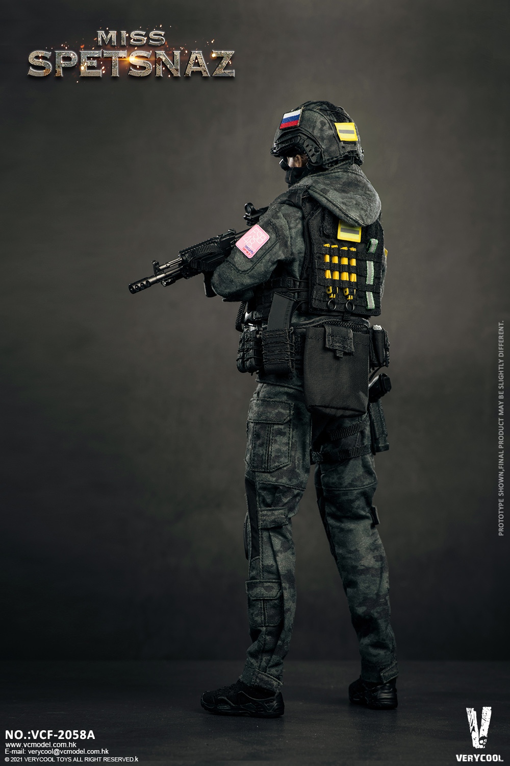 MissSpetsnaz2 - NEW PRODUCT: VERYCOOL: 1/6 MCB Camouflage - Russian Special Warfare Women's #VCF-2058A Black Vest/VCF-2058B Green Vest 12011310
