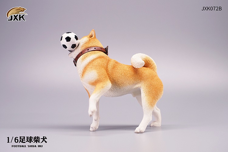 NEW PRODUCT: JXK Studio: 1/6 Frisbee Shiba Inu and Football (soccer) Shiba Inu Animal Model 12025810