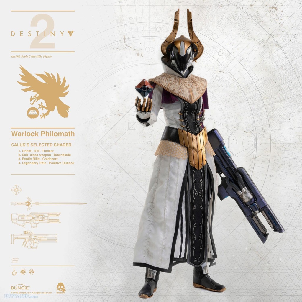 warlock - NEW PRODUCT: THREEZERO: 1/6 DESTINY 2 - WARLOCK Philomath (Calus Selected Shader) & (Golden Trace Shader) 12162019