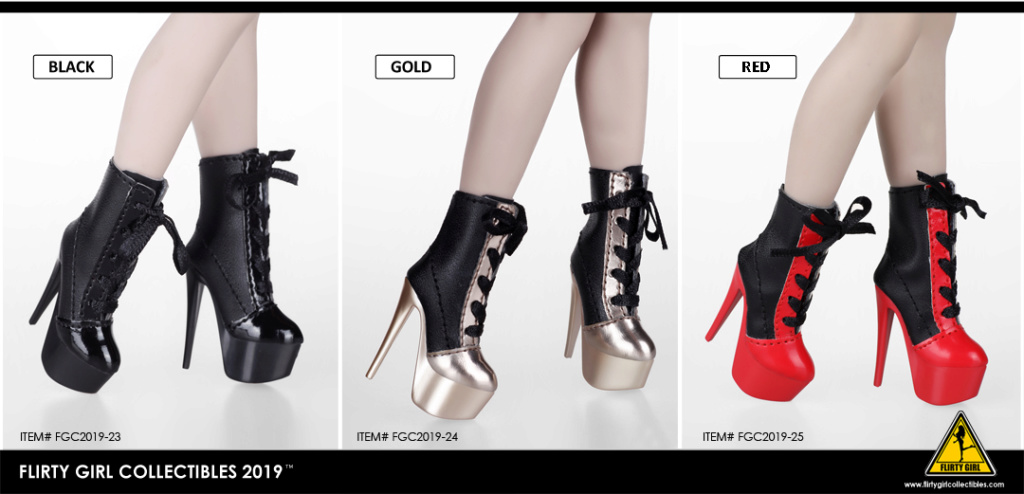 shoes - NEW PRODUCT: Flirty Girl Collectibles: 1/6 women's high heels three (3 colors) FGC2019-17~25 12164510