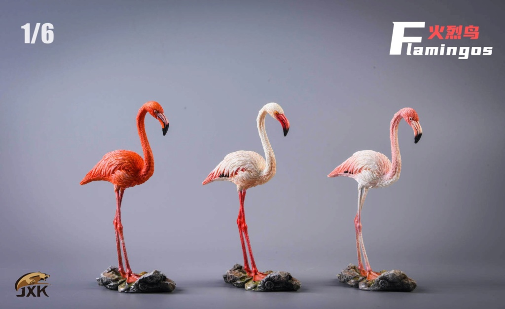 NEW PRODUCT: JXK: 1/6 Bird Series～Flamingo JXK036 Static Animal Decoration Model 12185111