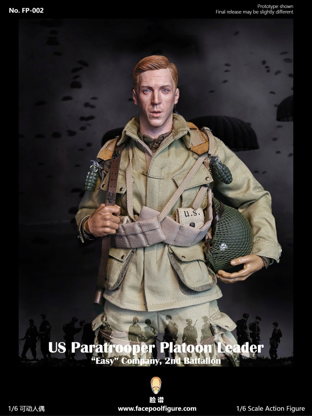 military - NEW PRODUCT: FACEPOOLFIGURE: 1/6 WWII US Airborne Division E Company Captain FP002# 12192210