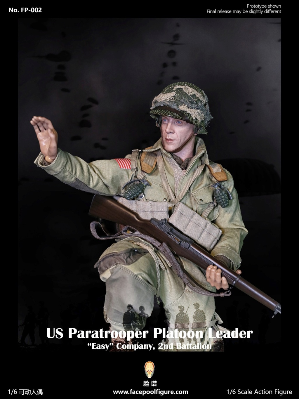 cableTV-based - NEW PRODUCT: FACEPOOLFIGURE: 1/6 WWII US Airborne Division E Company Captain FP002# 12193011