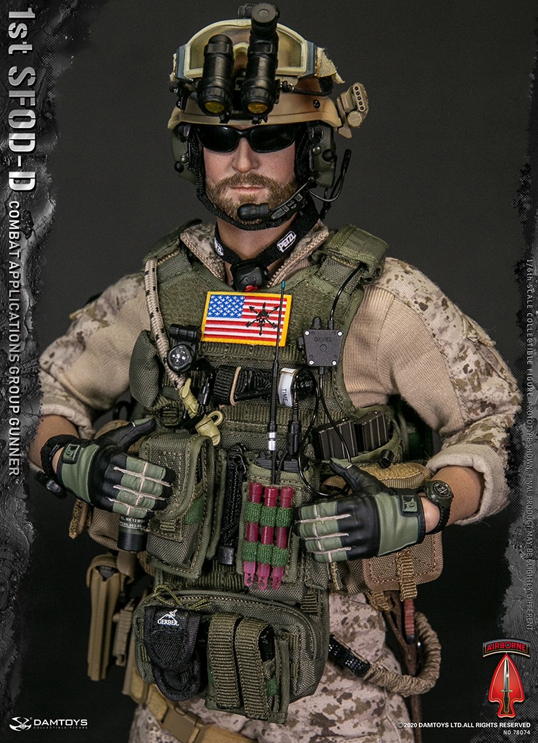 Male - NEW PRODUCT: DAMTOYS 1/6 1st SFOD-D Combat Applications Group GUNNER Action Figure 12203