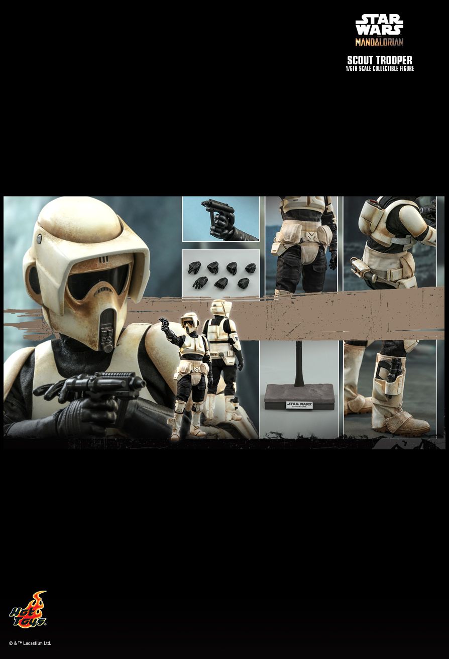 NEW PRODUCT: HOT TOYS: THE MANDALORIAN SCOUT TROOPER 1/6TH SCALE COLLECTIBLE FIGURE 12227