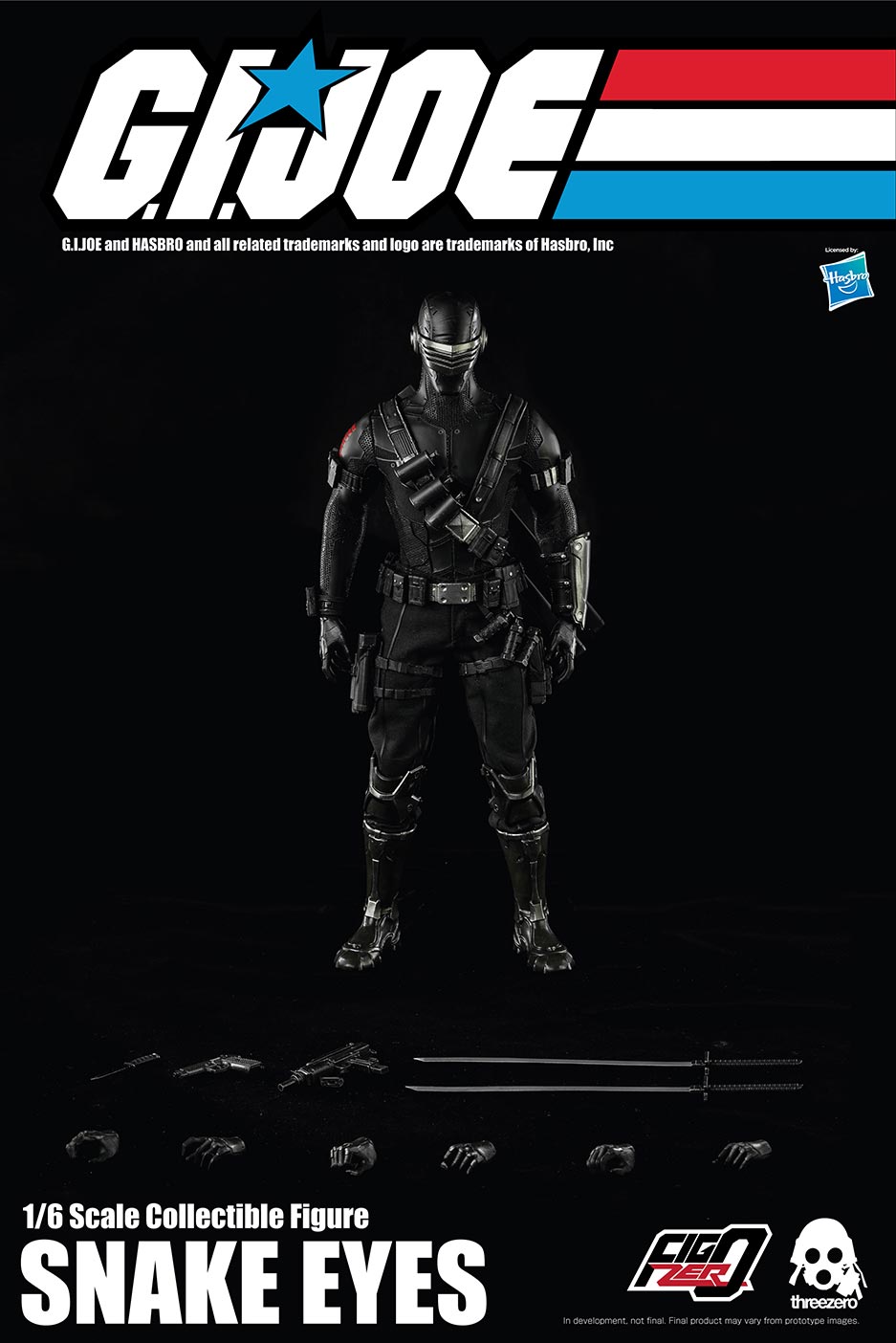 SnakeEyes - NEW PRODUCT: Hasbro & ThreeZero: G.I. Joe – 1/6 Snake Eyes 12276