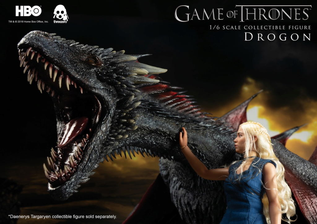 NEW PRODUCT: Threezero New: 1/6 "Game Of Thrones / Game of Thrones" - Drogon / Dragon 12310610