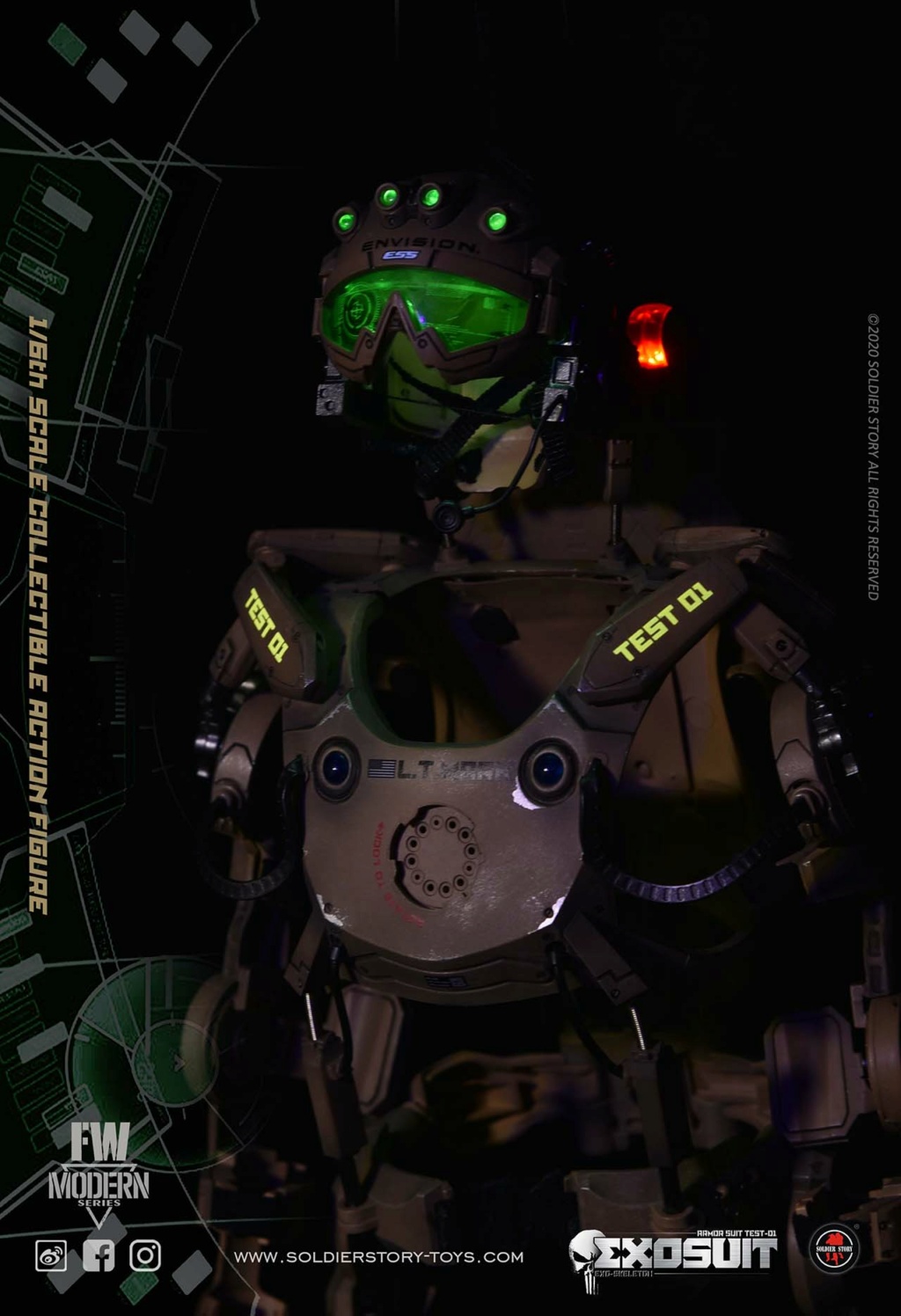 NEW PRODUCT: SoldierStory: 1/6 Individual Exoskeleton Armored Suit "Prototype-01" Action Figure (#SS122) 12341310