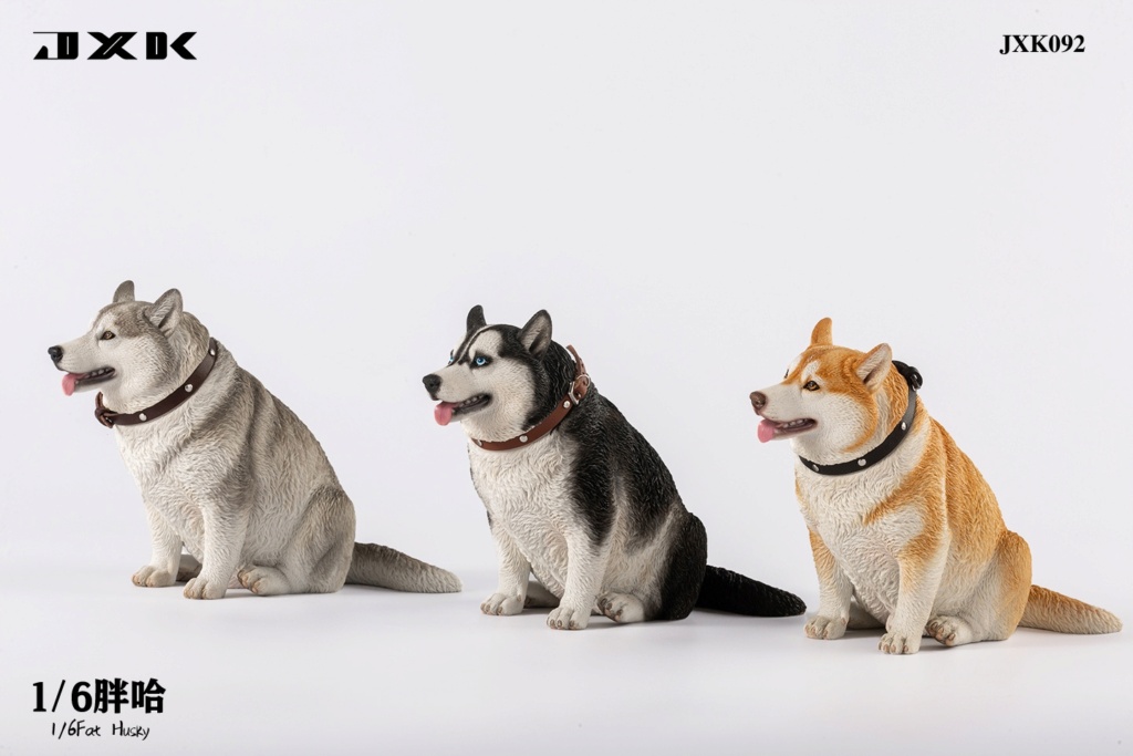 NEW PRODUCT: JXK Studio: 1/6 Fat Husky, Welsch Corgie Animal Model #JXK092/JXK093 12354510